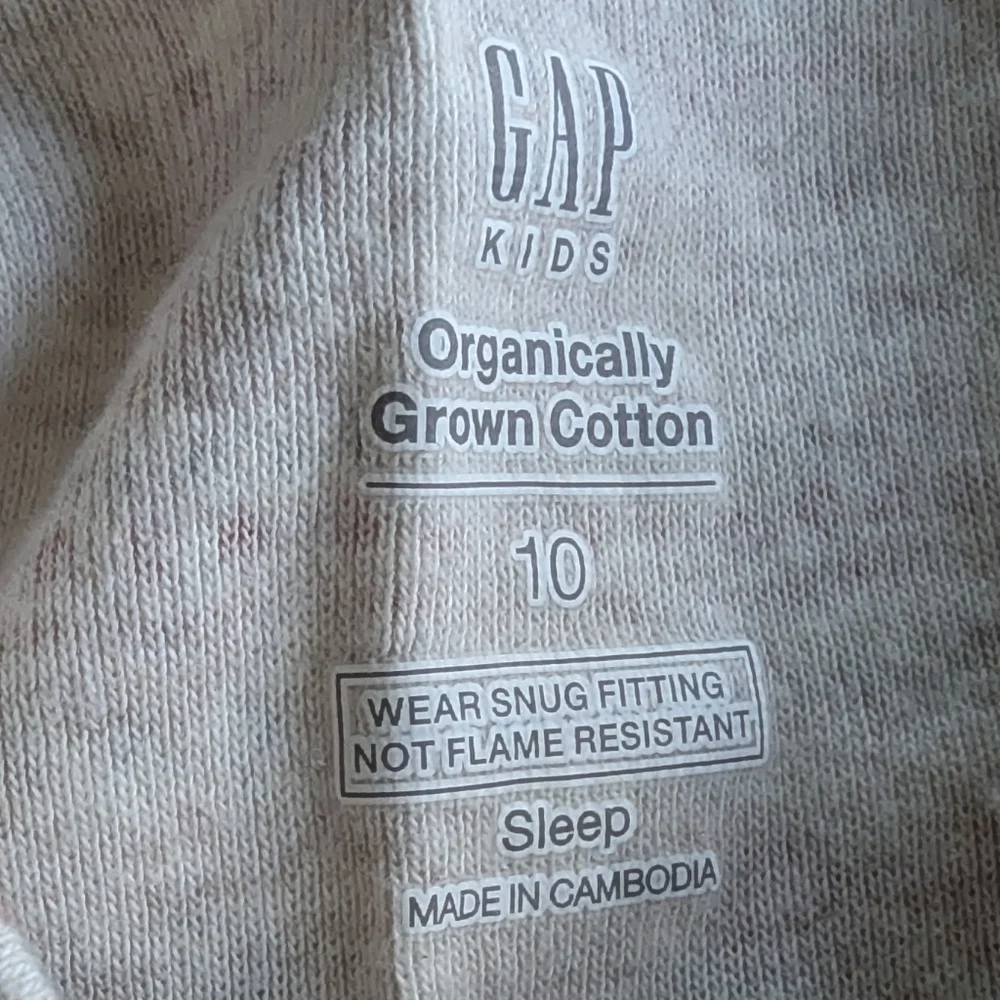 GAP Kids Organic‎ Cotton Holiday, Christmas Pajama Set Size 10